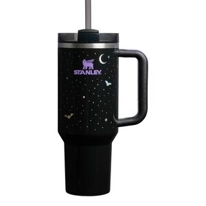 Stanley Black Tumbler with Straw